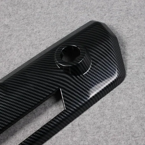 Miniatura 5 de Beautost Compatible con Ford F-150 2021 2022 2023 2024 2025 F150 cromado para puerta trasera trasera (fibra de carbono negro)