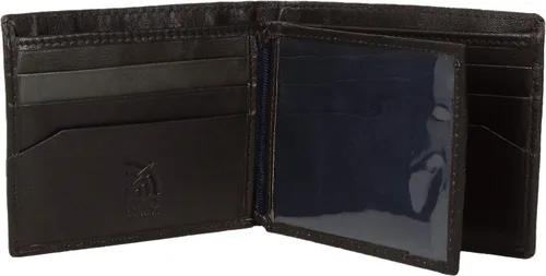 Miniatura 5 de Steve Madden Cartera RFID de cuero para hombre con capacidad adicional y bolsillo abatible