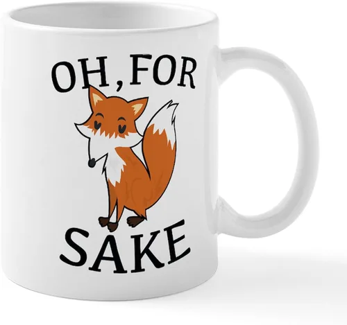 Miniatura 34 de CafePress Taza de café de cerámica For Fox Sake de 11 oz (11.0 fl oz)
