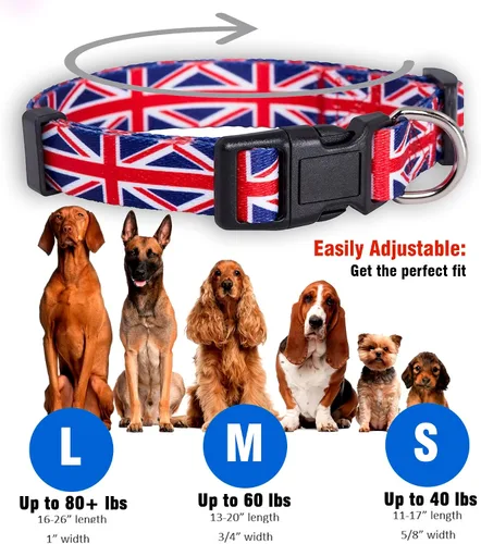 Miniatura 3 de Native Pup Union Jack - Collar de perro con bandera británica del Reino Unido (Reino Unido, M)