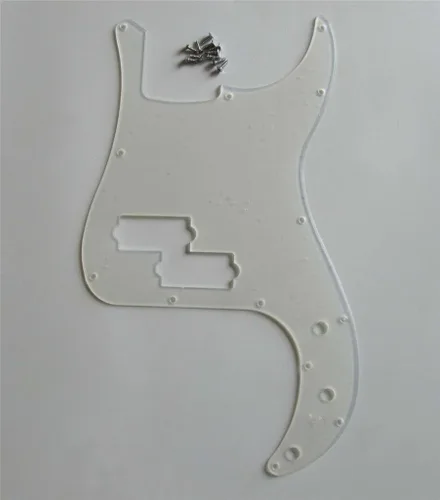 Miniatura 14 de KAISH: Golpeador de 13 agujeros estilo P Bass, placa de rasguño para bajo PB, rejilla negra/blanca para Fender Precision Bass de EE. UU./México