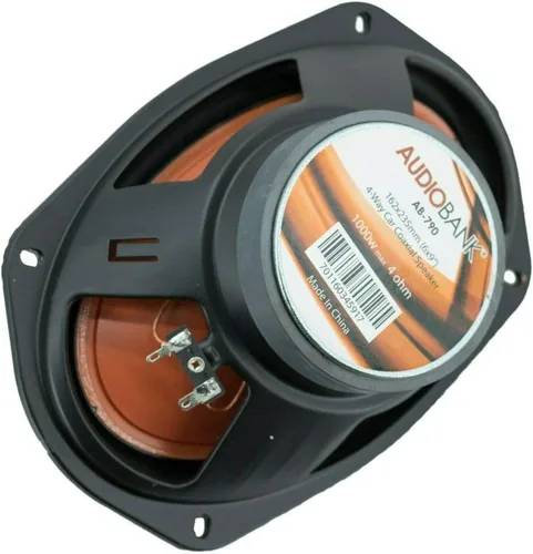 Miniatura 4 de 4xAudiobank AB790 6X9-Inch 4-Way 2nd-Gen Blue Car Audio estéreo coaxial Altavoces coaxiales 1000 vatios de potencia máxima 300 vatios RMS/par