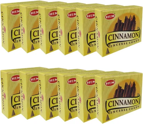 Miniatura 6 de Conos de Incienso de Canela y Paquete de Quemador de Conos de Incienso Insence Insense Dobladillo Incienso