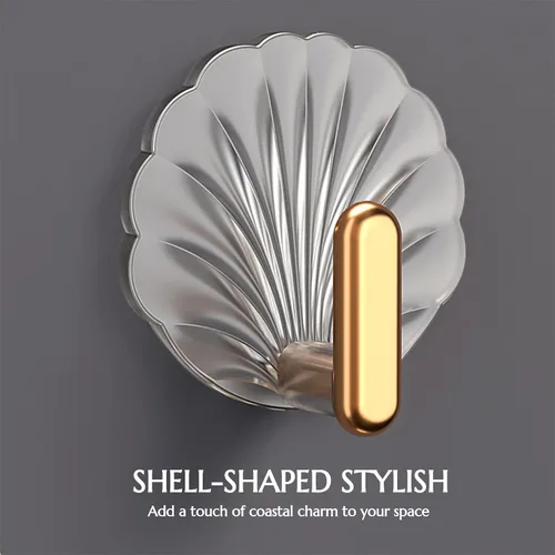 Miniatura 3 de Ganchos adhesivos de pared, ganchos decorativos resistentes para llaves, bolsos, sobre la puerta, paquete de 4