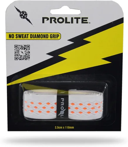 Miniatura 15 de Agarre de diamante sin sudor para palas de pickleball, tenis, raquetball Blanco con base negra