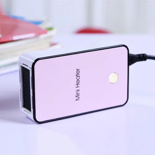 Miniatura 3 de Calentador de ahorro de energía de seguridad Mini sala portátil Oficina Escritorio Calentador de ventilador eléctrico Calentador de aire (rosa)