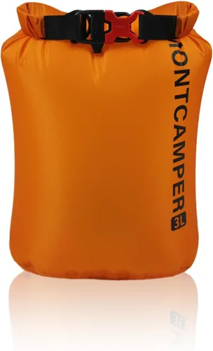 CORDURA Bolsa seca impermeable de 3 litros – Saco resistente IPX6 con silbato de supervivencia para kayak, camping, navegación, playa – Mochila seca