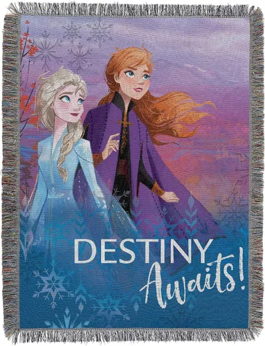 Miniatura 5 de Disney Frozen Cobija tejida, multicolor, 1 unidad