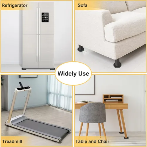 Miniatura 7 de MyLifeUNIT Almohadillas antivibración EVA para lavadora, pedestales antideslizantes y silenciosos para lavadora y secadora (redondos), paquete de 8