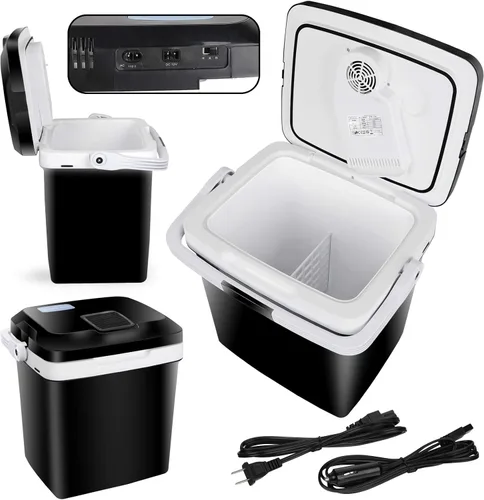 Miniatura 7 de ZenStyle Refrigerador y calentador de coche portátil de 26 cuartos de galón, refrigerador eléctrico con sistema termoeléctrico CA/CC, se adapta a