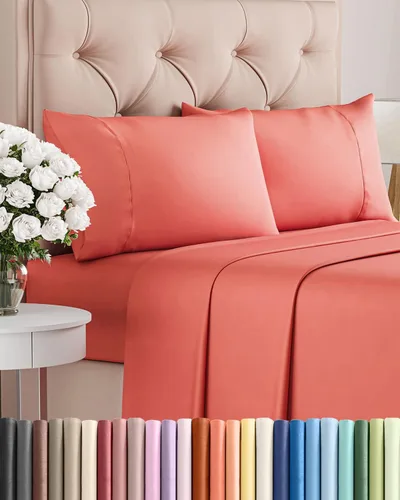 Miniatura 172 de Juego de sábanas Queen de 6 piezas, sábanas tamaño Queen, ropa de cama suave de lujo de hotel, refrescante, cómoda y transpirable, 1 encimera, 1 26