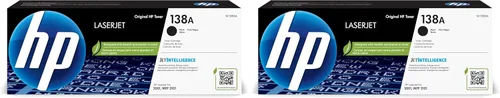 HP Cartucho de tóner negro 138A | Funciona LaserJet Pro 3001 Series, LaserJet Pro MFP 3101 Series | W1380A (paquete de 2)