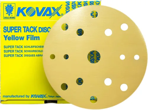 Miniatura 4 de Eagle 554-1200 - Discos de película amarilla SUPER-TACK de 5 pulgadas - Grit P1200-50 discos por caja