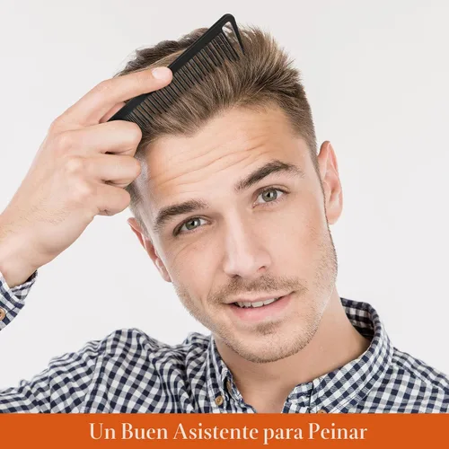 Miniatura 7 de SALON SILK 4 piezas Juego profesional de peines, peines de cola de rata de dientes anchos y finos, juego de corte y peinado para trenzado, barbero
