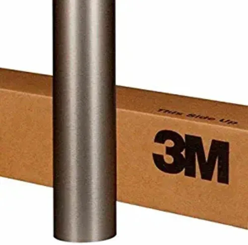 Miniatura 9 de 3M - Rollo de envoltura para automóvil 2080 de titanio cepillado BR230 (muestra de 3 pulg x 5 pulg) Envoltura de vinilo automotriz