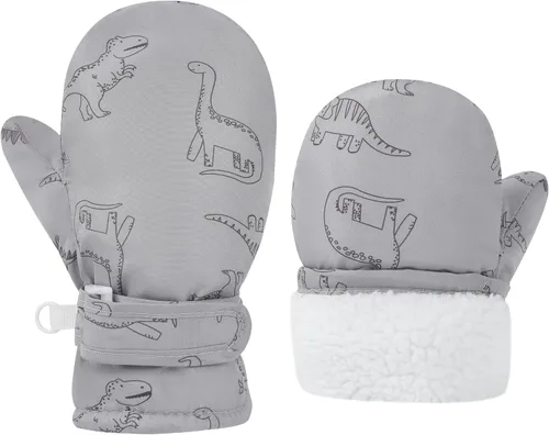 Miniatura 52 de Urban Virgin Guantes de invierno para bebés y niños pequeños, con forro polar, cálidos, impermeables, guantes de nieve para niños y niñas