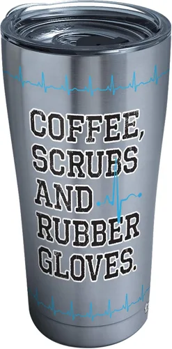 Miniatura 10 de Tervis Traveler Nurse Life - Vaso de viaje con triple aislamiento para café, exfoliantes y guantes de goma, mantiene las bebidas frías y calientes