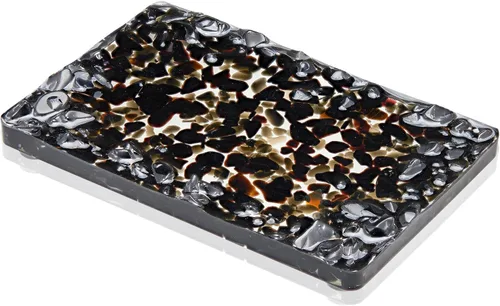 Miniatura 13 de Jabonera rectangular hecha a mano con piedras para decoración de ducha y baño, bandeja de jabón natural para mantener el jabón seco, accesorios