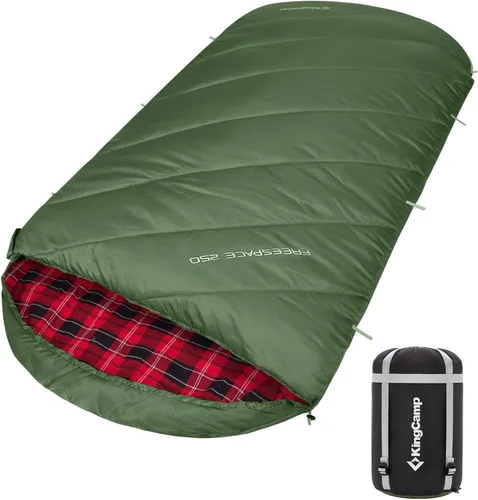 Miniatura 10 de KingCamp Sleeping-Bags Sleeping Bag for Adults, Cold Weather & Warm Extra Wide Big & Tall XL Portable Waterproof Flannel Sleeping Bags