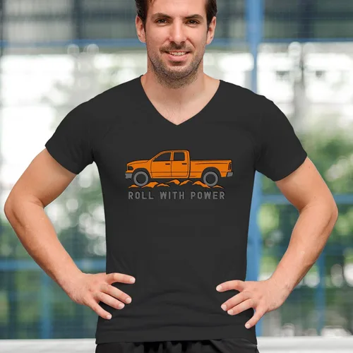 Miniatura 78 de Tee Hunt Camisetas gráficas y camisetas sin mangas para hombre Roll with Power Pickup Truck