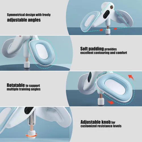 Miniatura 2 de Entrenador interior de muslo y suelo pélvico para mujer, tóner de cadera ajustable con contador LED, ejercitador Kegel multifuncional de escultura