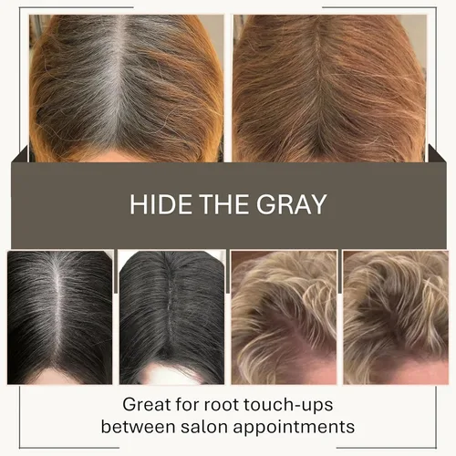 Miniatura 4 de Joan Rivers Great Hair Day Polvo de Retoque de Raíz – Polvo Rellenador para Cabello de Aspecto más Grueso y Abundante (Rubio Ceniza)