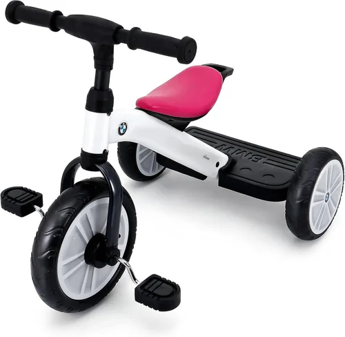 BMW triciclo para niños y niñas de 2 a 5 años, regalo valioso para niños y niñas de 2, 3, 4, 5 años, color blanco perla