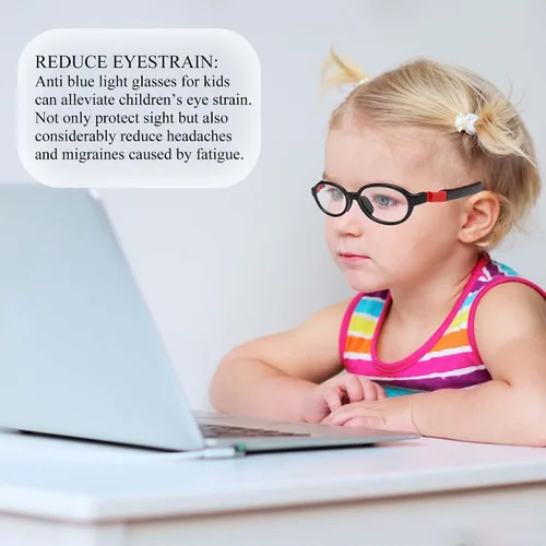 Miniatura 7 de SooGree Lentes de bloqueo de luz azul para niños y niñas, pantalla de computadora, juegos, TV, teléfono, antirreflejos y fatiga ocular