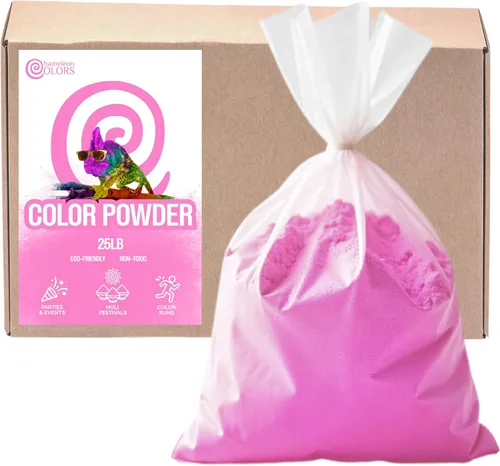Miniatura 15 de Chameleon Colors Polvo de color de 25 libras, 1 paquete, color aguamarina vibrante, para 15-20 personas, apto para niños, no tóxico y sin gluten