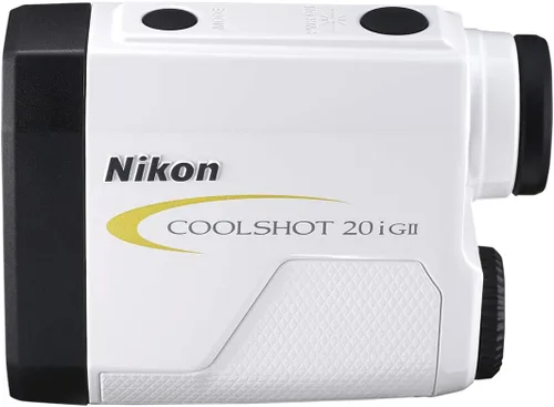 Miniatura 7 de Nikon Coolshot 20i GII - Telémetro de pendiente láser de golf, versión estándar blanco con borde amarillo, talla M