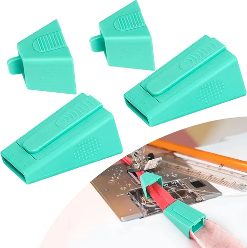 TIGARI Máquina de cinta al sesgo, fabricante de tubos de tela para alfombras Jelly Rolls, herramienta con enhebrador de agujas y desgarrador de