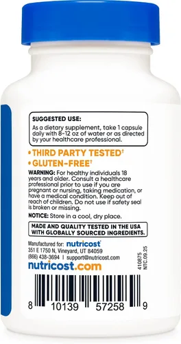 Miniatura 4 de Nutricost Complejo probiótico (>1 mil millones de UFC) 60 cápsulas - Sin gluten, sin OMG