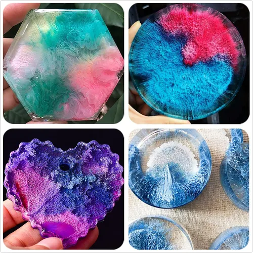 Miniatura 4 de Juego de tinta de alcohol – 48 botellas de colores vibrantes de alta concentración de tinta a base de alcohol, tinte de color de pintura de resina