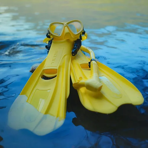 Miniatura 6 de Tilos AquaStalk - Juego de 2 máscaras de buceo y esnórquel semiseco Hi-Flow - Aventuras de apnea sin costuras Rayo Flor