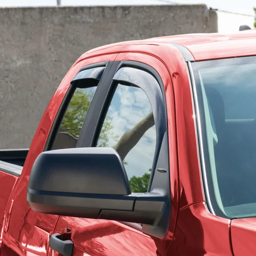 Miniatura 2 de Voron Glass Protectores de lluvia extra duraderos en canal para camiones, Toyota Tundra 2007-2021, doble cabina, deflectores de ventana, viseras