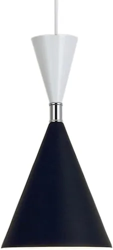Lámpara colgante moderna con forma de reloj de arena, lámpara colgante de pantalla de metal negro, lámpara industrial única para bar, entrada,
