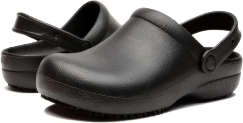Miniatura 6 de Calzado de chef, Unisex, antideslizante, resistente al agua y aceite, calzado de trabajo, zapatos planos