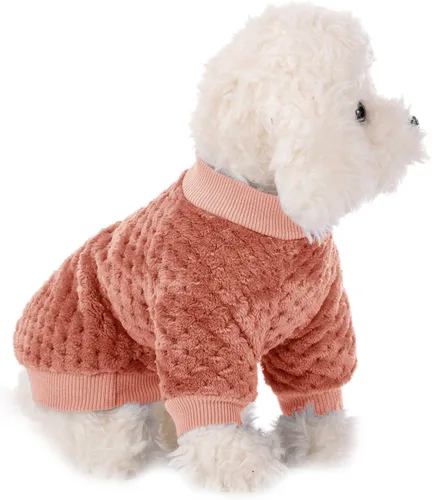 Miniatura 5 de Suéter para Perro, Paquete de 2 o 3 Suéteres para Perros Pequeños y Medianos o Gatos, Ropa Cálida de Franela Suave para Mascotas para Perros Hembra