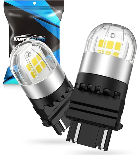 Miniatura 16 de Marsauto 194 Bombilla LED amarilla, 168 T10 2825 W5W 3525 Juego de chips brillante 9-36V Reemplazo de bombilla para luces de matrícula, luz