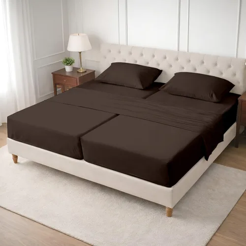 Miniatura 50 de SGI bedding Sábanas de Algodón Egipcio 100% Tamaño Full XL – Juego de Sábanas de 600 Hilos, Suaves, Frescas, Bolsillo Profundo de 16", Ropa de Cama