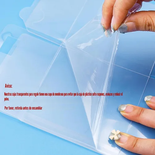 Miniatura 2 de XP-ART 30 PCS Cajas de Regalo Transparentes, 4 x 4 x 4 pulgadas, Cajas de Regalo Transparentes de Plástico para Bodas, Cumpleaños, Pascua, Día