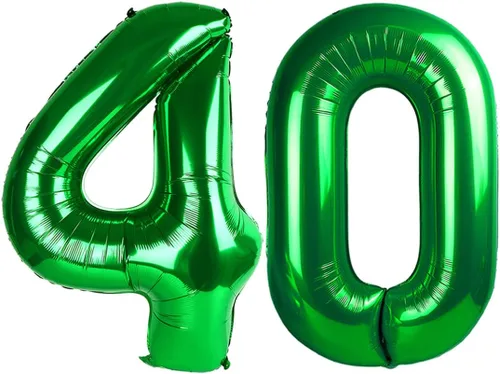 Miniatura 59 de Globos de números de 5 globos de 40 pulgadas, decoraciones de cumpleaños azules para niños y niñas, globos de números azul marino grandes