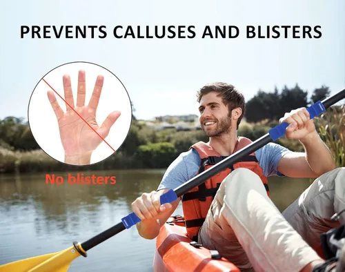 Miniatura 2 de Empuñaduras para remo de kayak, accesorios de kayak, agarres antideslizantes para remos de kayak, agarre de silicona para prevención de ampollas