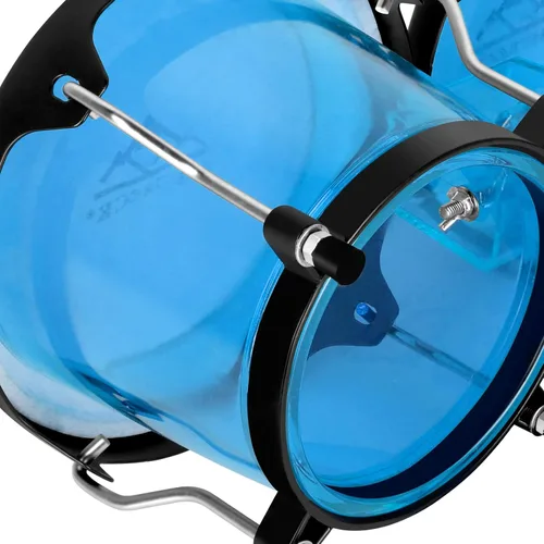 Miniatura 3 de EastRock Bongo - Juego de tambores de 6 y 7 pulgadas para adultos, principiantes, profesionales, cavidad transparente y metal Bongos, instrumentos