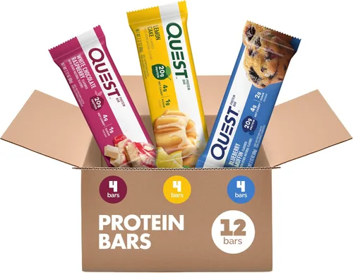Miniatura 20 de Quest Nutrition Barra de proteína de trozos de chocolate menta, alto en proteínas, bajo en carbohidratos, sin gluten, apto para ceto, 12