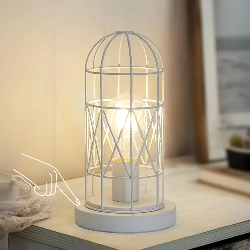 Miniatura 12 de Lámpara de mesa con control táctil para espacios pequeños, mesita de noche regulable de 3 vías y lámpara de noche para dormitorio y sala de estar