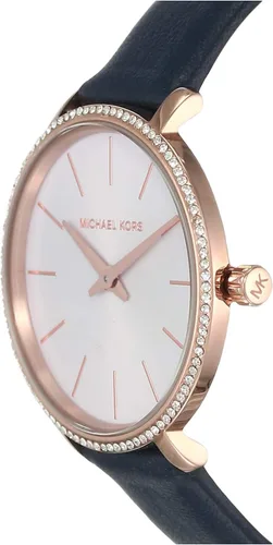 Miniatura 4 de Michael Kors Reloj mini Pyper de acero inoxidable de dos manos para mujer MK1041 - Reloj de acero inoxidable de dos manecillas