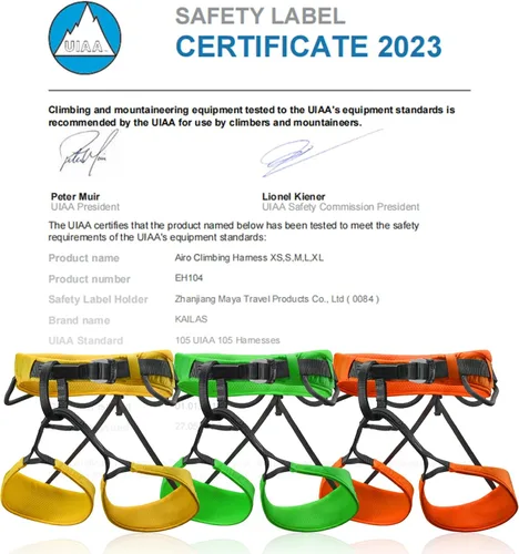 Miniatura 8 de Kailas Airo Arnés de Escalada en Roca para Hombres, Montañismo, Escalada en Hielo en Árboles, Mujeres, Arnés de Seguridad de Medio Cuerpo para Rapel