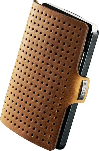 I-CLIP AdvantageR - Funda de cuero para billetera fina, diseño minimalista, delgada y clip para dinero