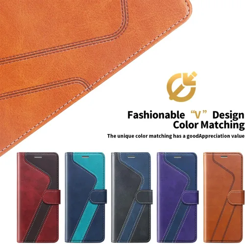Miniatura 7 de Funda tipo cartera de cuero para Moto G Stylus 4G 2021 de 6.8 pulgadas, con bloqueo RFID, soporte magnético para tarjetas de crédito, funda de TPU a